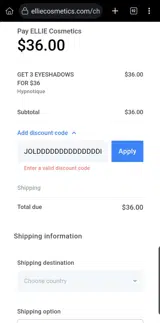 JOLDDDDDDDDDDDDDDDD coupon verification screenshot