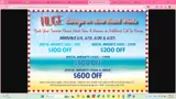 Elliott Beach Rental coupon verification screenshot