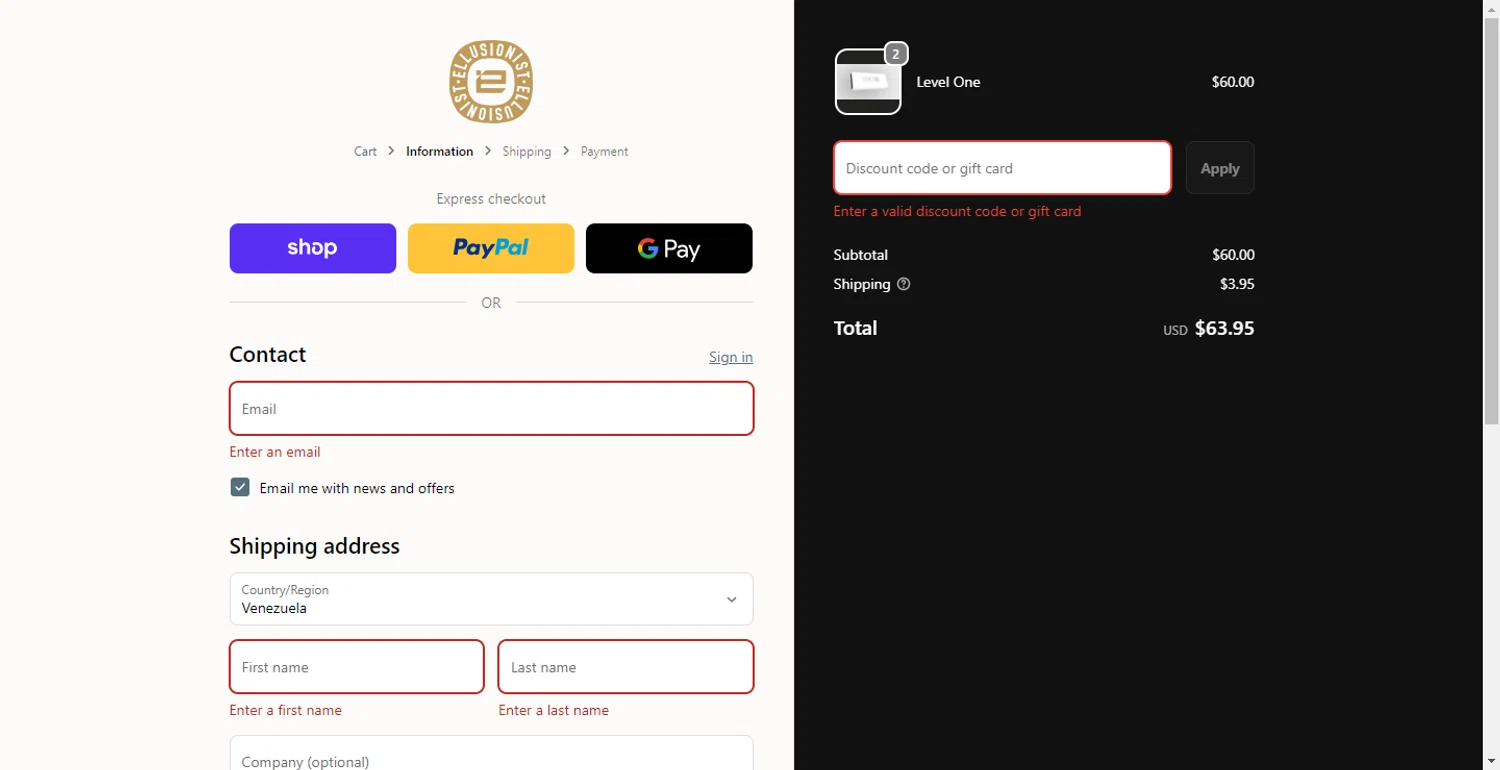 Ellusionist promo code screenshot showing code BABBITS10 applied at Ellusionist checkout page. Uploaded by SimplyCodes community member ShieldLion4225 on Nov 17, 2025