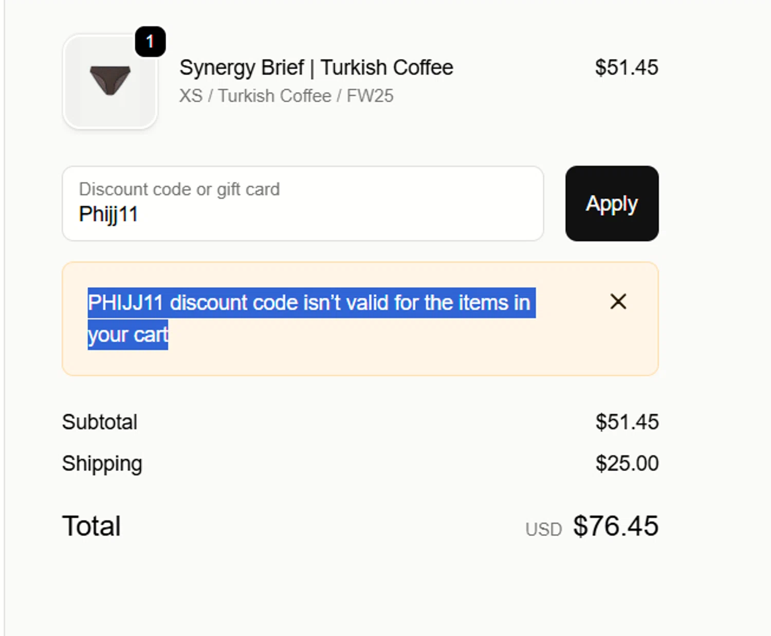 Else Lingerie promo code screenshot showing code Phijj11 applied at Else Lingerie checkout page. Uploaded by SimplyCodes community member a2d2c2d211 on Nov 24, 2025