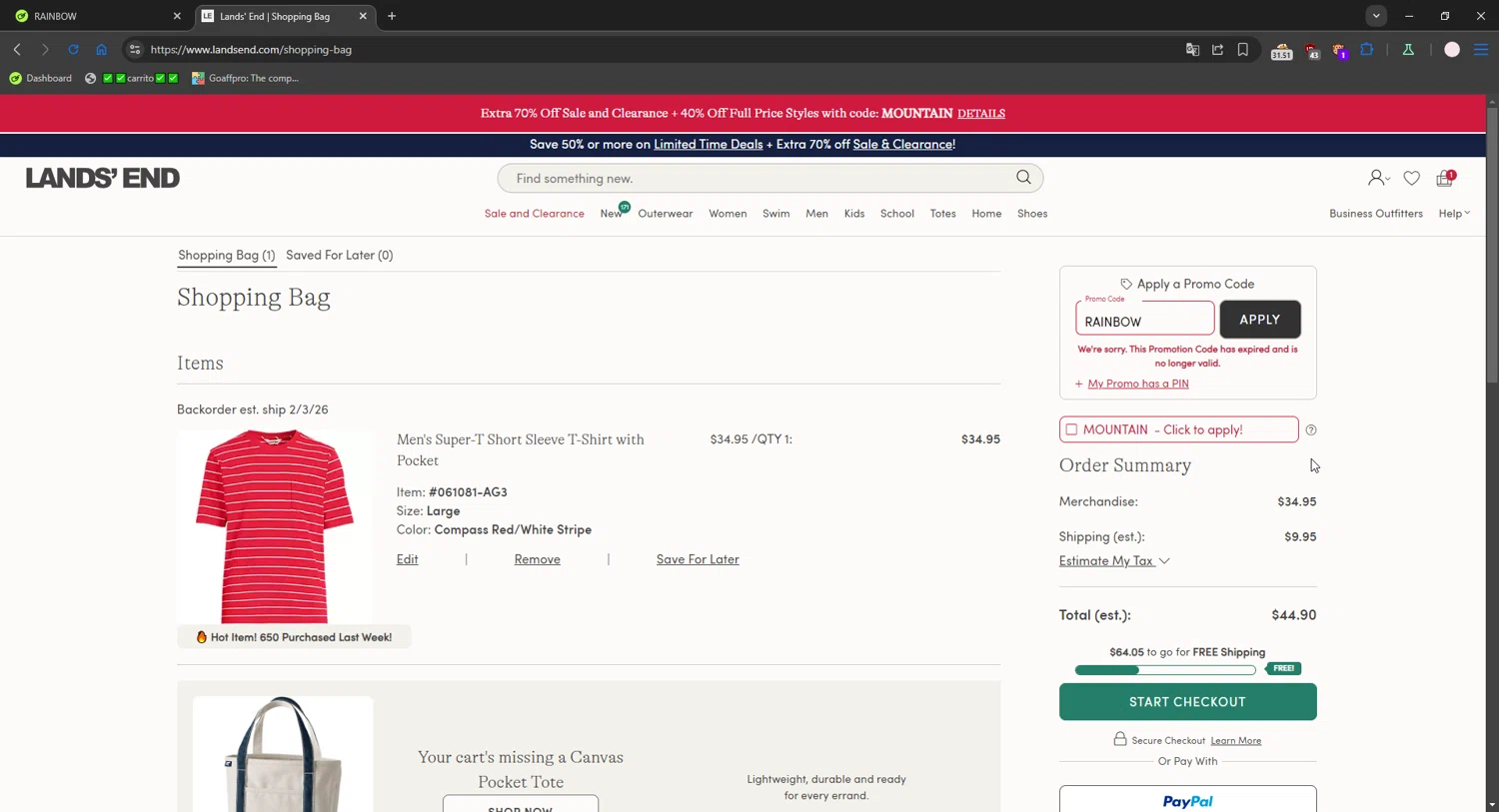 Elsmore Swim discount code screenshot showing code IU!26!OFF applied at Elsmore Swim checkout page. Uploaded by SimplyCodes community member connyshan2154 on Jan 23, 2026