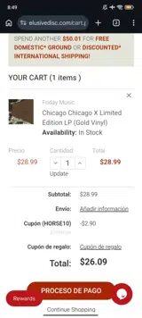 horse10 coupon verification screenshot
