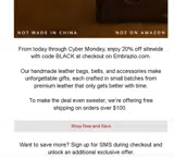 BLACK coupon verification screenshot