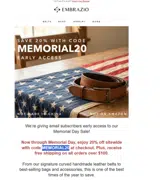 MEMORIAL20 coupon verification screenshot