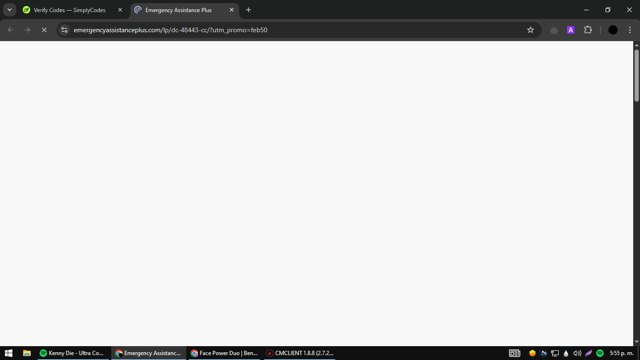 Emergency Assistance Plus checkout page showing Emergency Assistance Plus discount code box | Screenshot taken by SimplyCodes community member on Apr 7, 2025