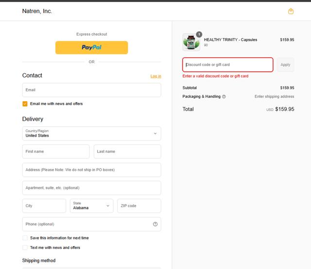 Emerson Fry checkout page showing Emerson Fry promo code box | Screenshot taken by SimplyCodes community member on Jul 24, 2025