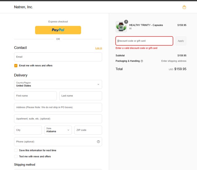 Emerson Fry checkout page showing Emerson Fry promo code box | Screenshot taken by SimplyCodes community member on Jul 24, 2025