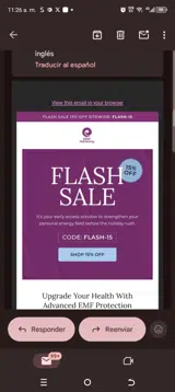 Flash15 coupon verification screenshot