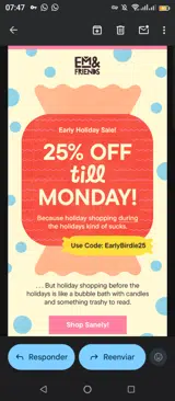 Earlybirdie25 coupon verification screenshot