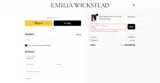 Emilia Wickstead coupon verification screenshot