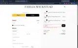 Emilia Wickstead coupon verification screenshot