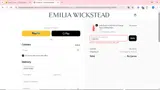 Emilia Wickstead coupon verification screenshot