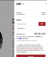 DISCOUNT coupon verification screenshot