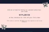 W7FLZB7ZS coupon verification screenshot