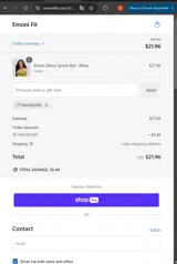 Emoni2we coupon verification screenshot