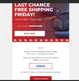 SHIPNOW50 coupon verification screenshot