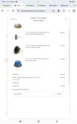 JOSHWRIGHT coupon verification screenshot