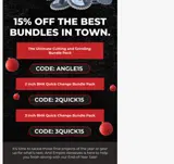 3QUICK15 coupon verification screenshot
