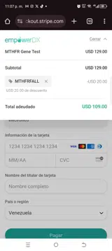MTHFRFALL coupon verification screenshot