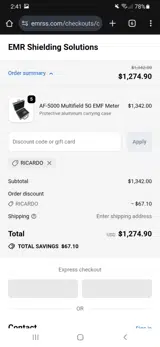 ricardo coupon verification screenshot