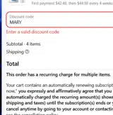 Enamio Gum coupon verification screenshot