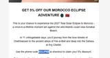 ECLIPSE coupon verification screenshot