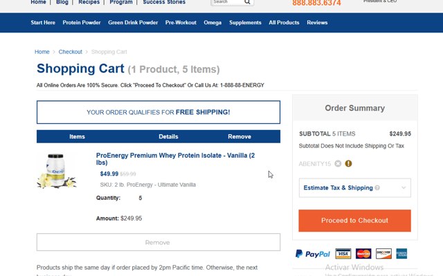 EnergyFirst checkout page showing EnergyFirst promo code box | Screenshot taken by SimplyCodes community member on Jul 25, 2025