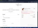 En Femme coupon verification screenshot