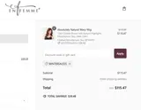 En Femme coupon verification screenshot