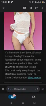 En Femme coupon verification screenshot