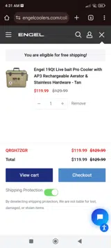 QRGH7ZGR coupon verification screenshot