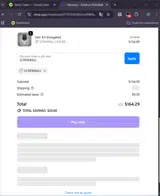 SCREWBALL coupon verification screenshot
