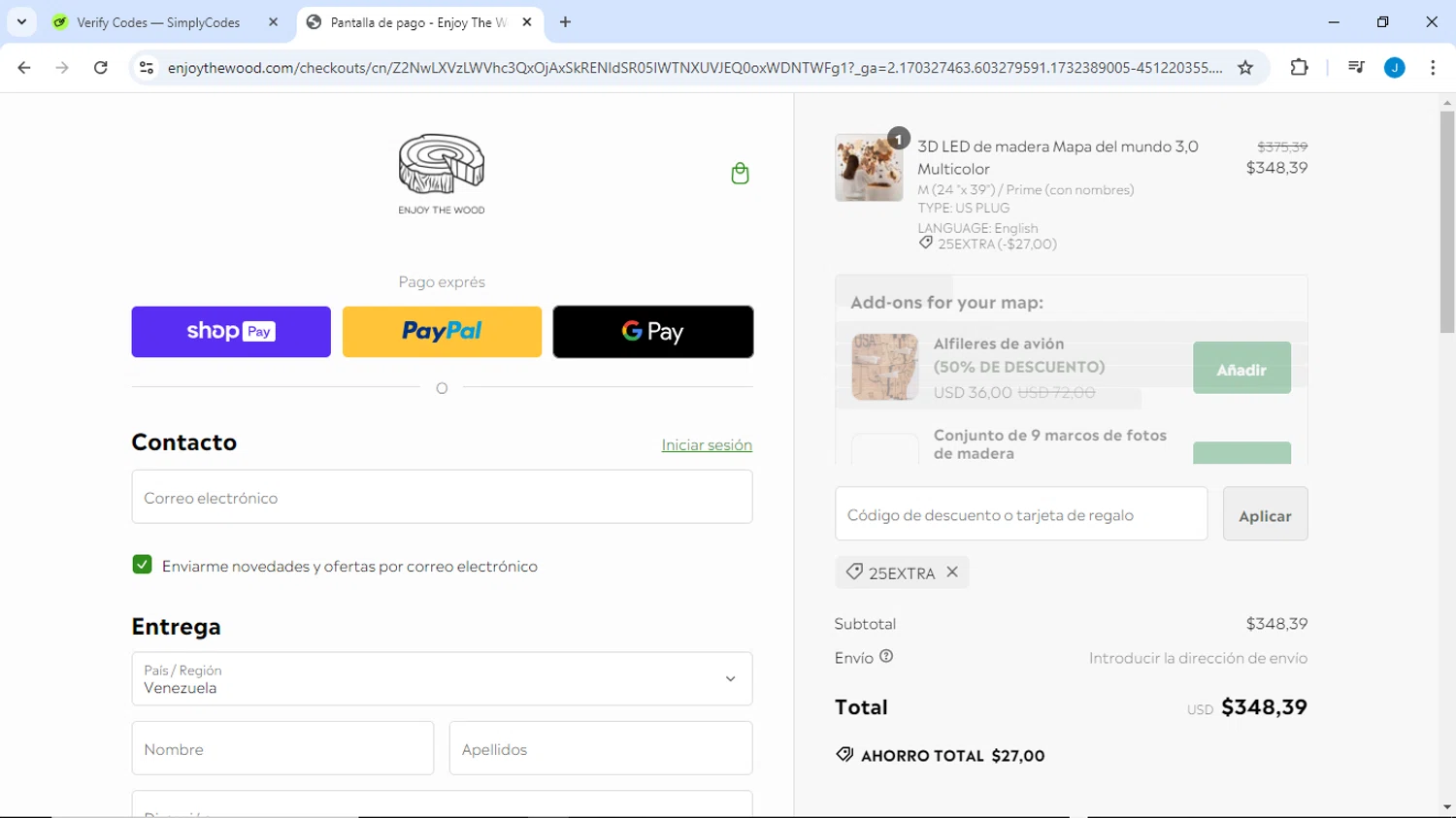 how to use Enjoy The Wood coupons