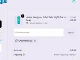 CASHREWARD coupon verification screenshot