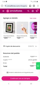 EGRATIS coupon verification screenshot