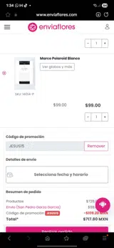 JESUS15 coupon verification screenshot