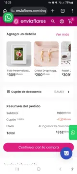 13AMEX coupon verification screenshot