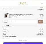 TIKTOK coupon verification screenshot