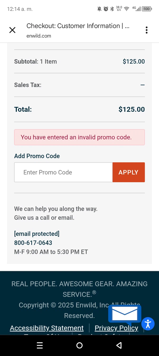 Enwild promo code screenshot showing code OBOZ20 applied at Enwild checkout page. Uploaded by SimplyCodes community member leiraM on Nov 5, 2025