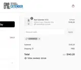 Epic Extender coupon verification screenshot