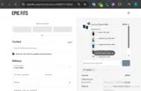 Epic Fits coupon verification screenshot