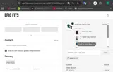 Epic Fits coupon verification screenshot