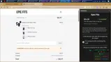 Epic Fits coupon verification screenshot