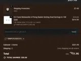SIMPLYCODES15 coupon verification screenshot