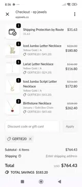 Gertie20 coupon verification screenshot