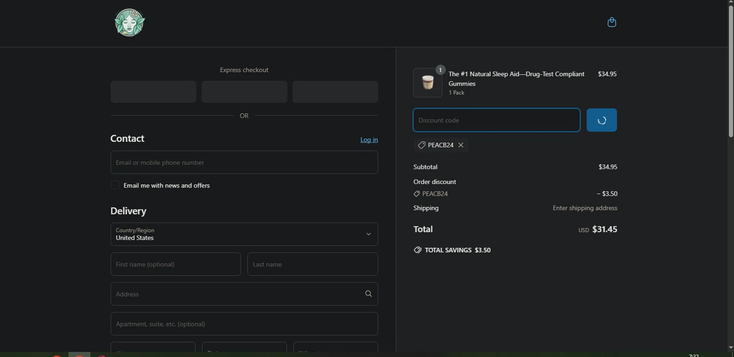 Epothex discount code screenshot showing code MERCOLA10 applied at Epothex checkout page. Uploaded by SimplyCodes community member Phil_YNN on Apr 20, 2025