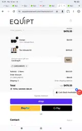 Carolineg15 coupon verification screenshot