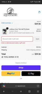 NOFLIES coupon verification screenshot