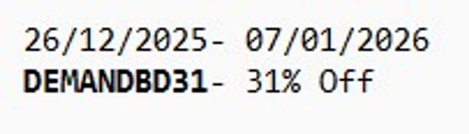 Eraldo promo code screenshot showing code DEMANDBD31 applied at Eraldo checkout page. Uploaded by SimplyCodes community member Swiftdealz on Dec 10, 2025