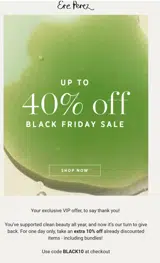 BLACK10 coupon verification screenshot